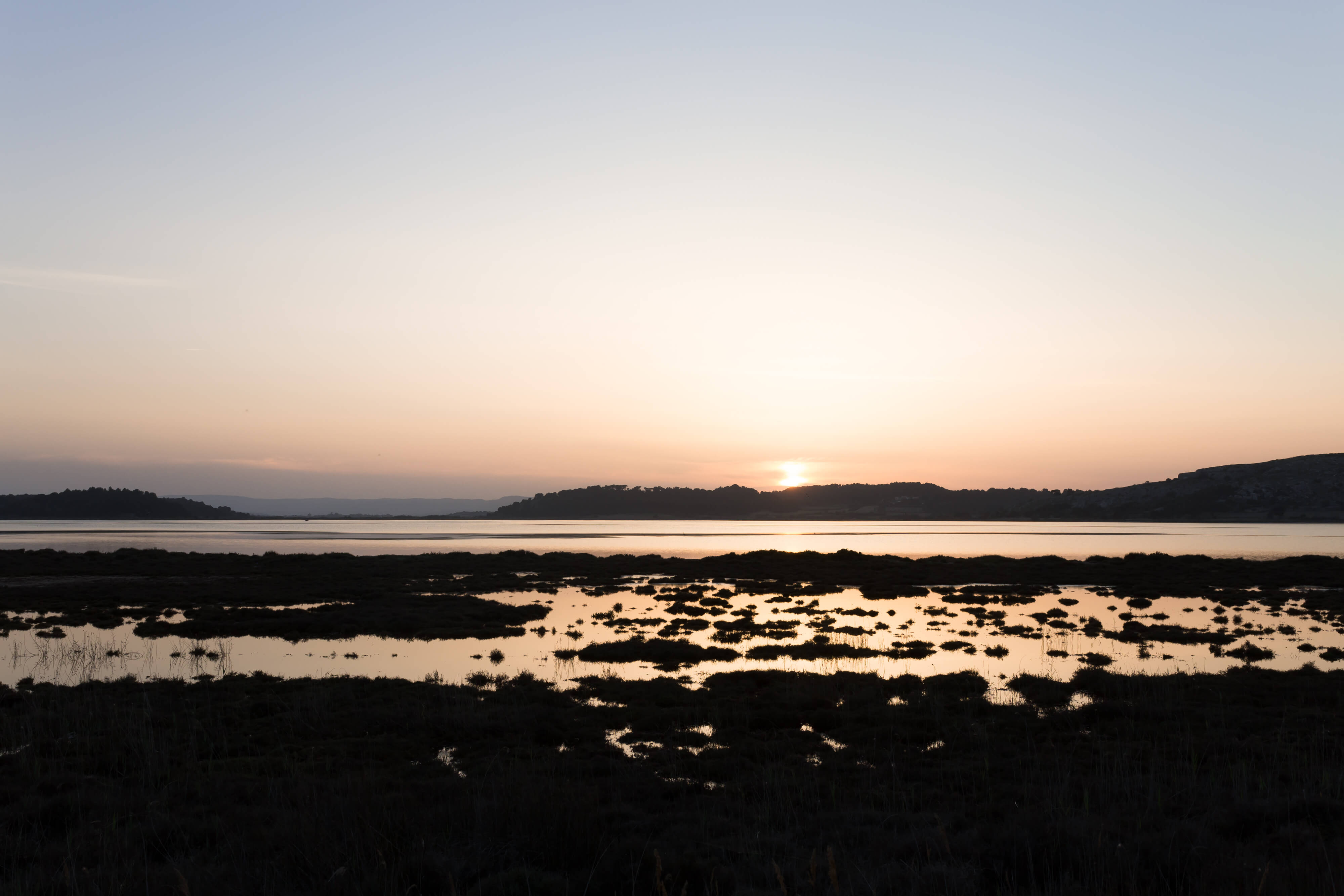 photo du quotidien coucher de soleil sur gruissan